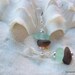 Sea Glass Multi Colored Seafoam Green and Brown Beach Glass Earrings