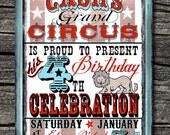 Vintage Circus Invitations