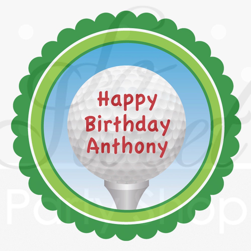 24 Birthday Stickers Personalized - Golf Theme Il_570xn