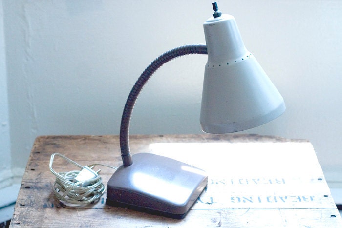 Vintage Goose Neck Lamp Industrial Desk Light
