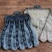 Antique Victorian Glass Beaded Purse with Chain