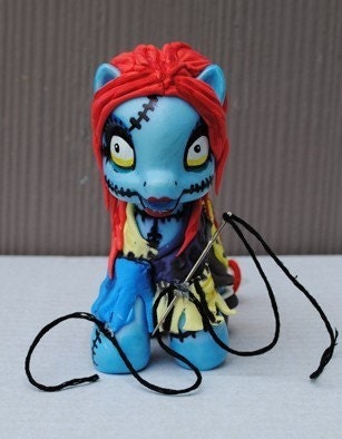 Custom My Little Pony Jack Skellington and Sally