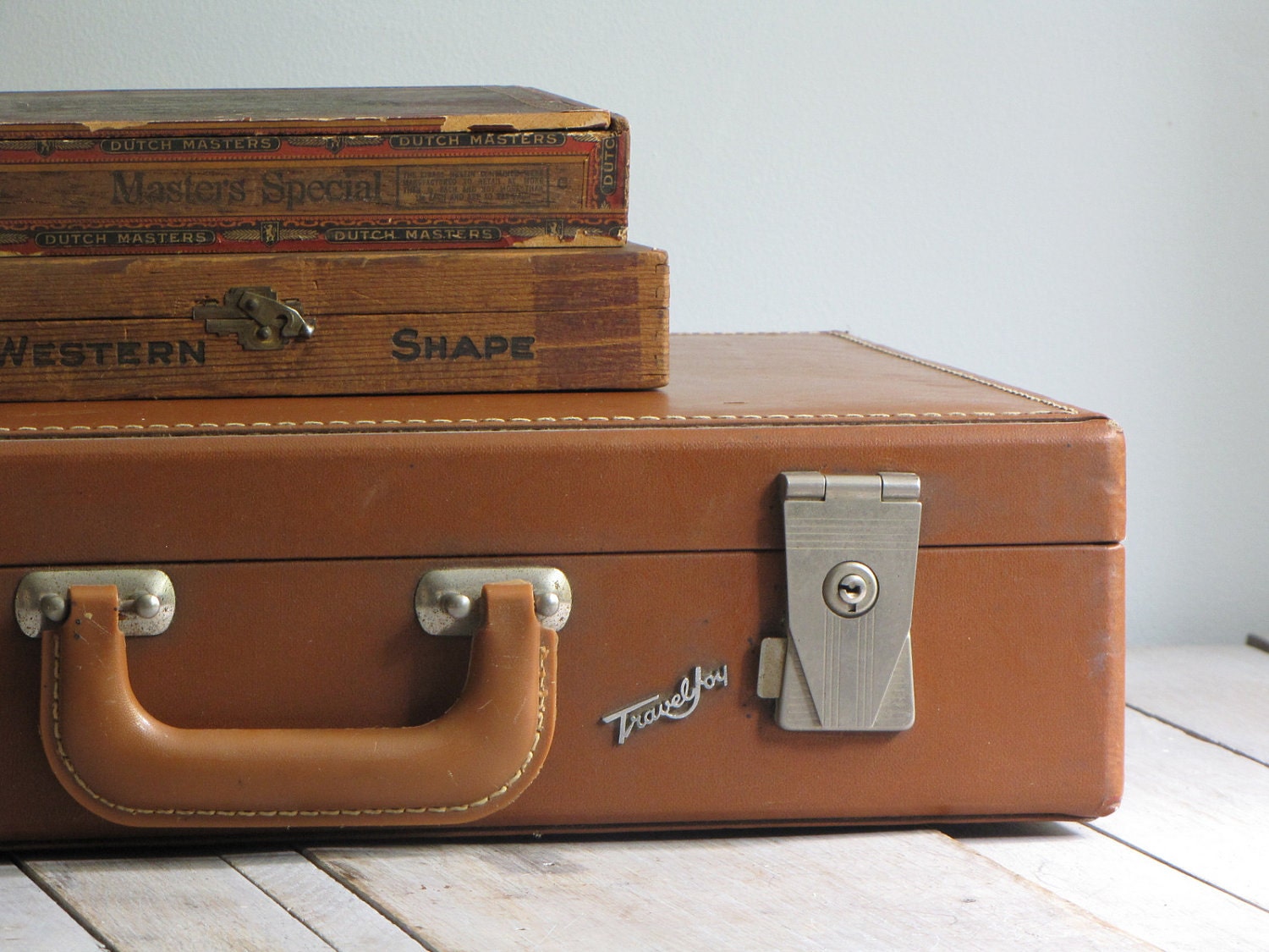 vintage travel joy suitcase