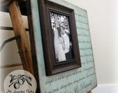 Personalized Custom Picture Frame 16x16 LOVE IS PATIENT Wedding Anniversary Love Father Mother Parents Shower Quote Verse Song Vows Gift