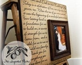 Thank You Parents Wedding Gift Personalized Picture Frame Custom 16x16 TODAY IS a CELEBRATION Anniversary Love Father of Mother of