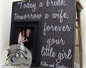 Personalized Wedding Picture Frame TODAY A BRIDE 16x16 Mother of the Bride, Father of the Bride Gift, Thank you Gift