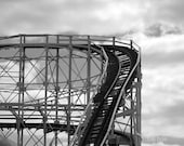 Coney Island Cyclone 5x7 Photography Print Roller Coaster, NYC Amusement Park, New York City Photo