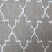 IKAT geometric  white on gray color field