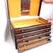 HUGE Vintage Jewelry Box - Large Designer Mele Organizer / Golden Brown