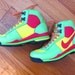 Vintage Get In Shape Girl 80s Nike Unisex Neon Prototype Flight Lite AF1 ACG Basketball Sneakers Petite Womens Size 5 Boys 3.5