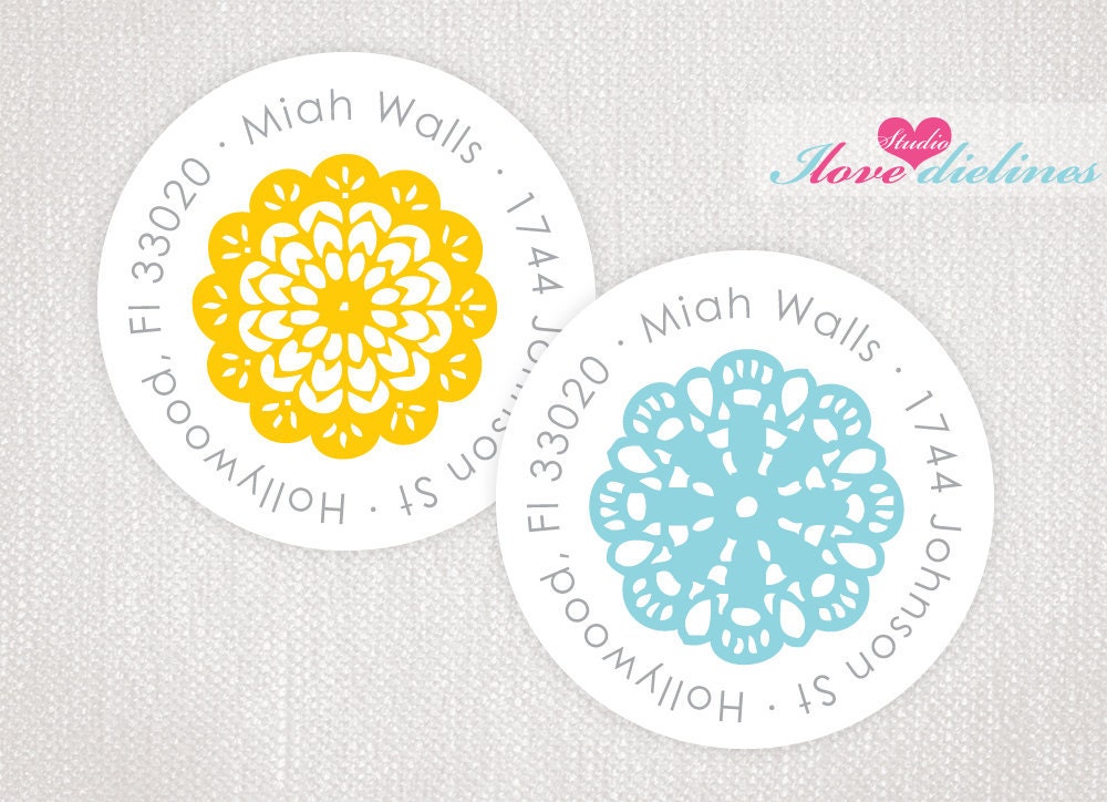 ON SALE - Doilies Return Address Labels