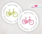 ON SALE - Vintage Bike Return Address Labels
