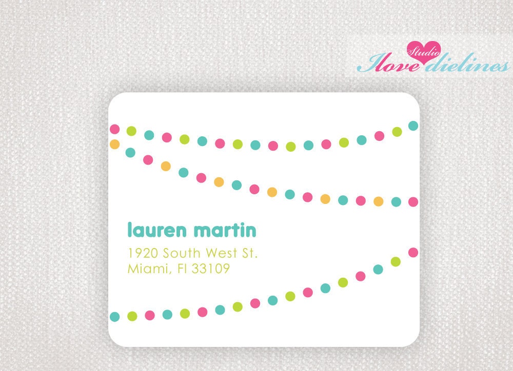 ON SALE - Personalized Bubbles Gum Address Labels/Bookplate