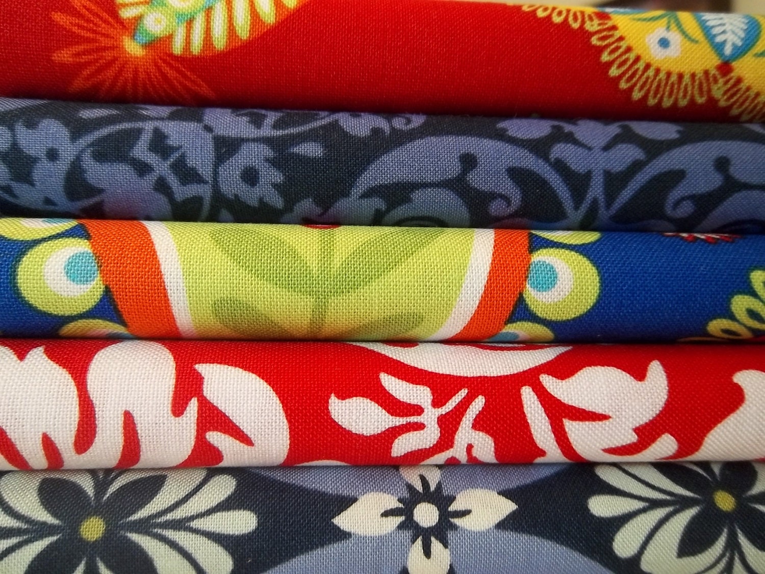 Rag Quilt Kit, Personalized, Bright Bandana Mix, Easy to Make, 6" Squares