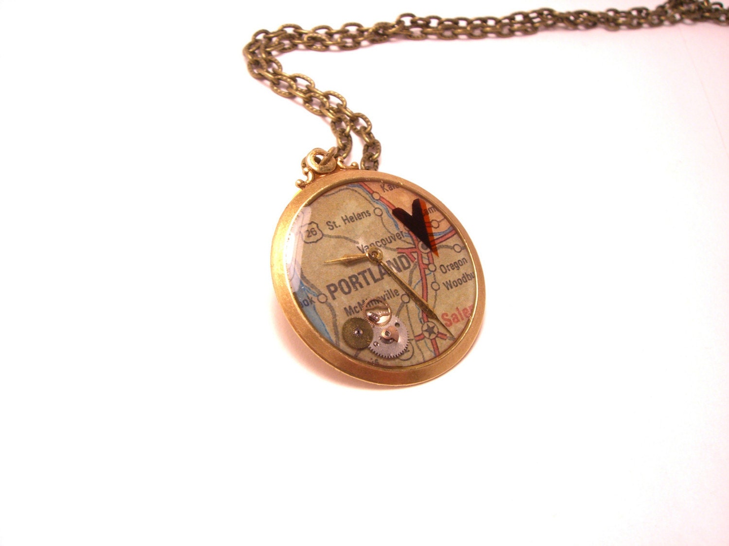 Where the Heart is Portland Necklace