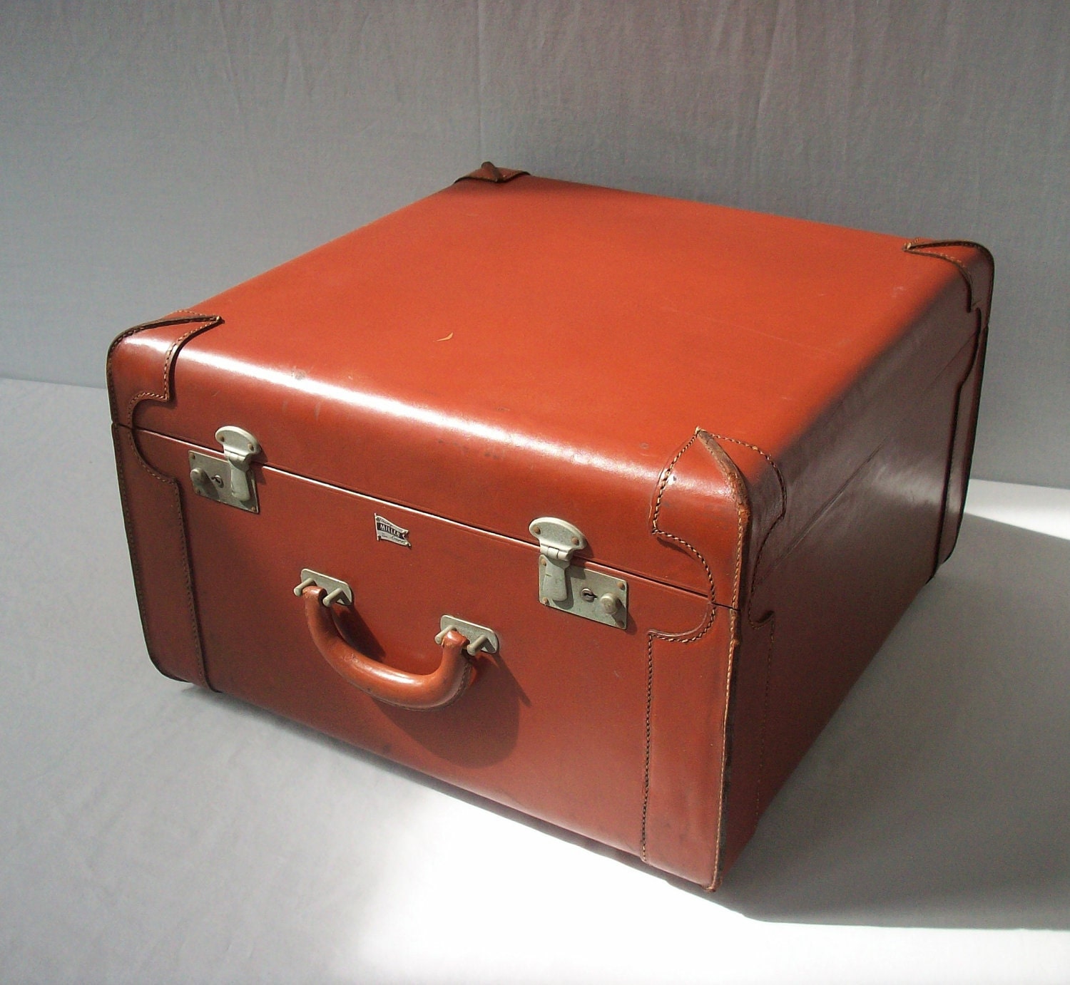 Vintage Leather Luggage / Miller Flagship / New York / Suitcase