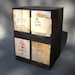 RESERVED for JYA 1124 Vintage Pharmacy Rx File Boxes / E.N. Rowell Co. Inc. Batavia New York /Set of 4