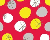 SALE Organic Cotton Starburst in Red fabric - Circa50 by Monaluna