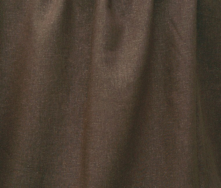 Hemp/Tencel linen-feel fabric in Chocolate (1 METRE)