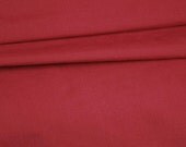 Organic Cotton Fabric in Ruby Red (1 METRE)