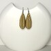 Golden: Statement Earrings - corrugated cardboard