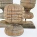 Three Large Wood Finials