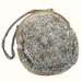 Vintage 20s Silver Beaded Art Deco Flapper Girl Charleston Chatelaine Handbag Purse Evening Bag