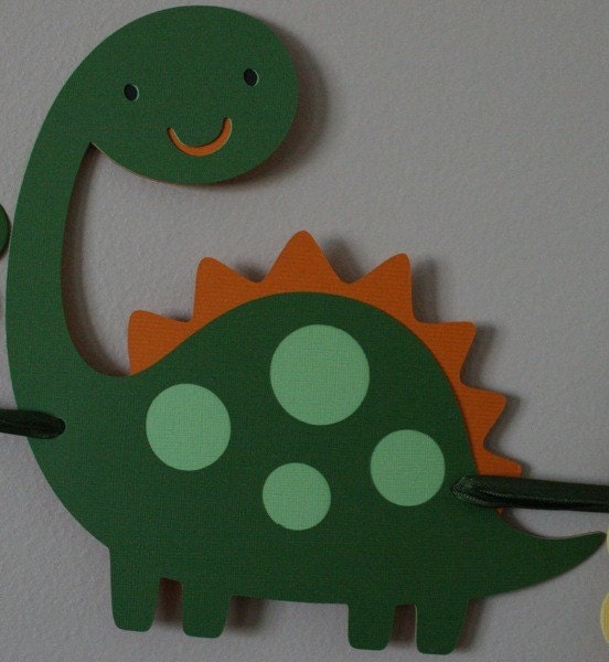 Dinosaur 2 Happy Birthday Banner Il_570xn