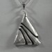 Fine Silver Art Deco Style Pendant Necklace & Earrings