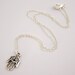 Hamsa Necklace Silver Hand Pendant Necklace
