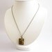 Book Locket Necklace Antique Brass - Book Worm
