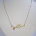 RESERVED for Daniel Love Bird Necklace Custom Initial Leaf Gold Personalized Necklace