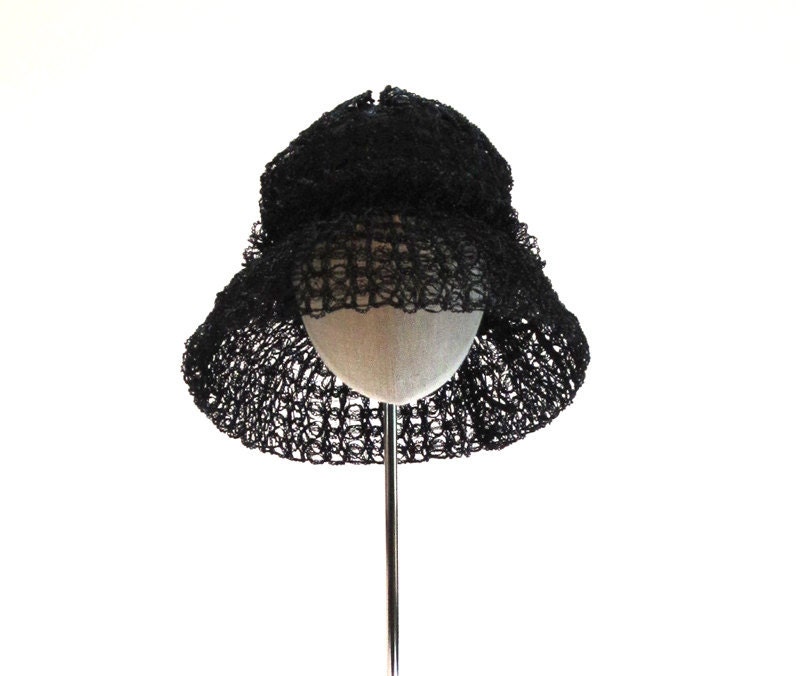 Vintage Black Hat by Patrice