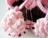 Pink Baby Girl Flower Sandals