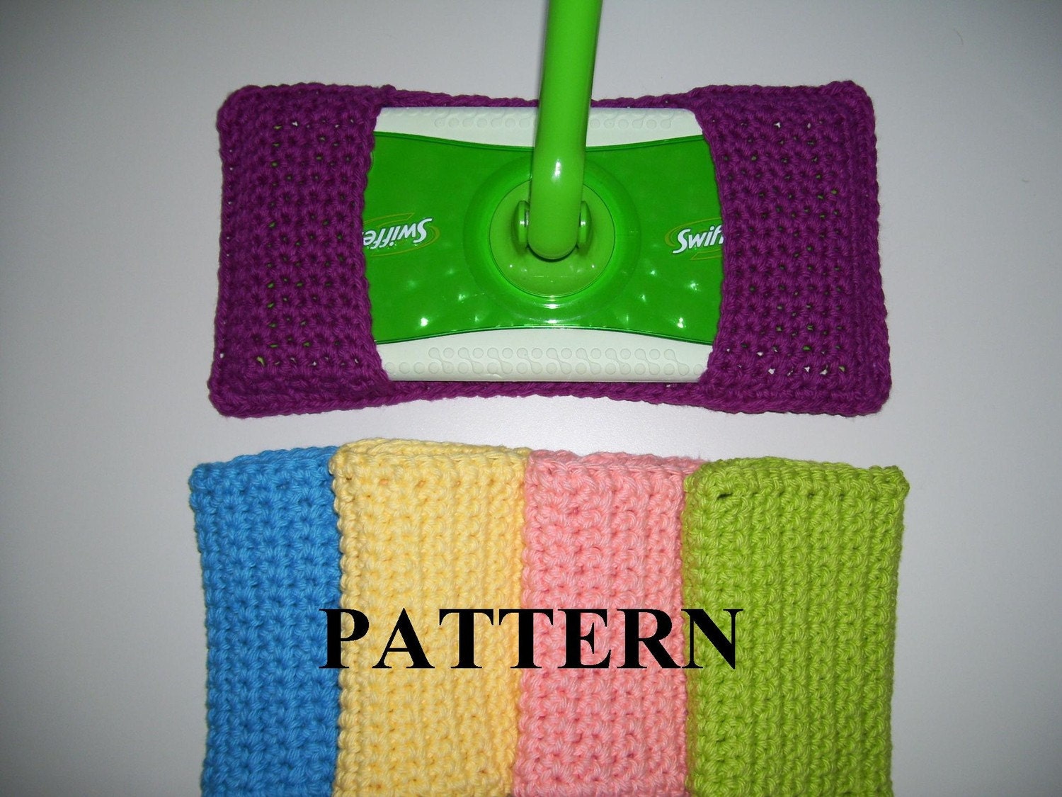 PDF Pattern  - Crocheted Reusable Swiffer Cover