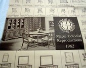 vintage CONANT BALL furniture catalog brochure Maple wood desk table chair sofa chest rocker