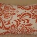 SALE Lumbar Pillow Cover 12 x 16 Sweet Potato Damask