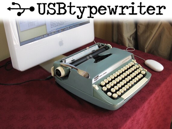USB Typewriter -- Super Sterling with USB Port