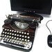 USB Typewriter -- Underwood with Faux Walnut Finish