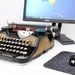 USB Typewriter Computer Keyboard -- Underwood Portable with Gold Leaf Finish