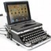 USB Typewriter -- iPad Dock and Computer Keyboard -- Royal Deluxe with Chrome Accents