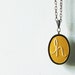 Personalized Jewelry, Necklace. Hand Embroidered. Pick Your Colors. Made Just For You by merriweathercouncil on Etsy.