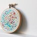 Summer Popsicles. Hand Embroidered Wishbone Circle in 3 inch Hoop. Colorful Embroidery Hoop Wall Art. By merriweathercouncil on Etsy
