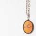 Customizable, Personalized Initial Necklace. Hand Embroidered. Hand Stitched by merriweathercouncil on Etsy