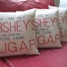 Vintage Sugar Sack Pillow with No Calories