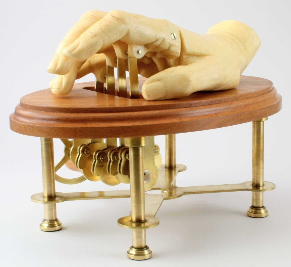 Hand operated automaton sculpture