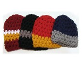 Beanie, Football Beanie Hat, Children Clothing, Children Winter Accessories, Newborn Baby Beanie Hat, Choose Your Favorite Sports Colors