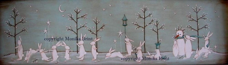 Bunnies In Winter