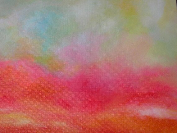 Abstract Clouds Landscape Original Art "The Clouds are Whispering"