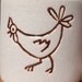 4 Pigeon Forge Pottery mugs with chickens RESERVED